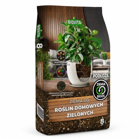 BIOVITA BIGOS Ziemia do roślin dom zielo. 8L (180)