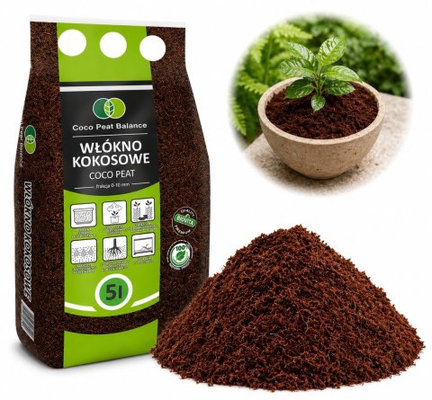 BIOVITA COCO peat włókno kokosowe 10mm 5L (210)