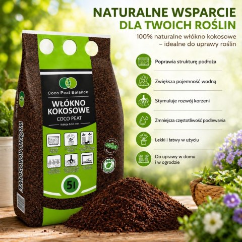 BIOVITA COCO peat włókno kokosowe 10mm 5L (210)
