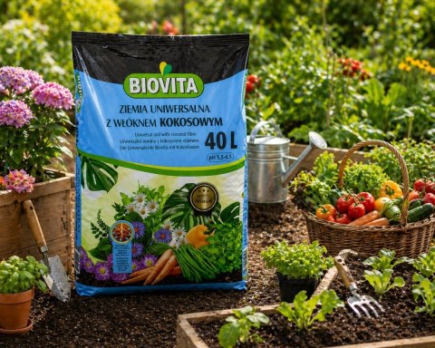 BIOVITA Ziemia z włóknem kokosowym premium 40L(60)