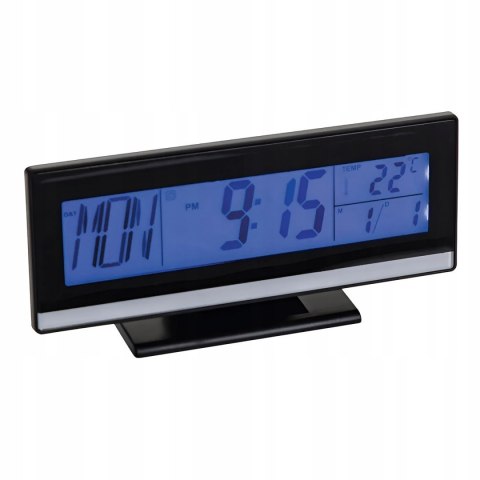 Budzik elektroniczny cyfrowy z wyświetlaczem termometr data alarm zegarek