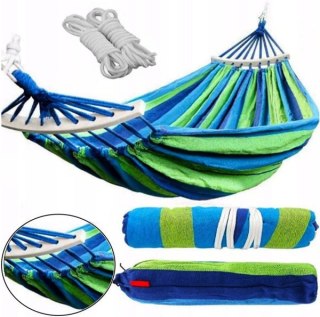 HAMAK 1 OSOBOWY STELAŻ OGRODOWY HUŚTAWKA MOCNY WZMOCNIONY DUŻY + TORBA 200*80