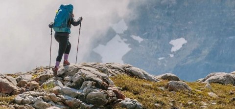KIJ TREKKINGOWY KIJEK DO CHODZENIA PO GÓRACH NORDIC WALKING ROZSUWANE KIJKI