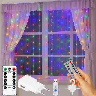 Kurtyna 200 led usb + pilot MC (100)