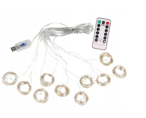 Kurtyna 200 led usb + pilot MC (100)