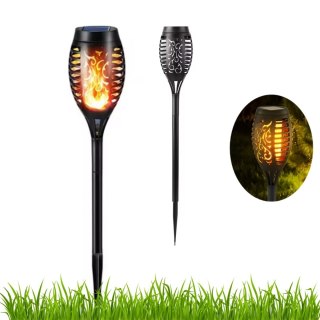 LAMPA SOLARNA OGRODOWA POCHODNIA LAMPKI SOLARNE DO OGRODU LED