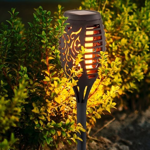 LAMPA SOLARNA OGRODOWA POCHODNIA LAMPKI SOLARNE DO OGRODU LED