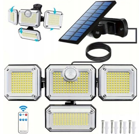 Lampa solarna 4 strony split 1+1 + pilot (24)