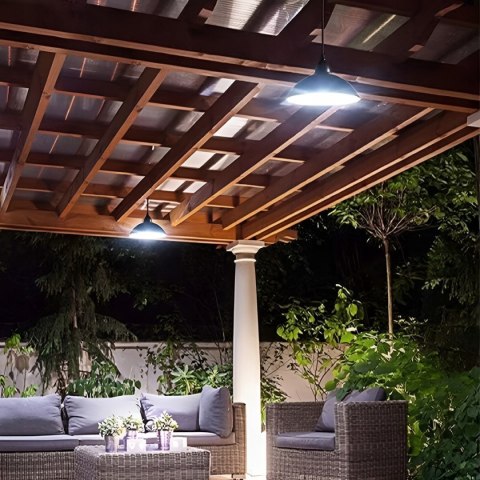 Lampa solarna ogrodowa żyrandol pojedynczy