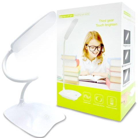 Lampka biurkowa led na biurko lampka nocna dotykowa elastyczna szkolna