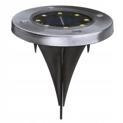 Lampki ogrodowe solar dysk rgb 8 led