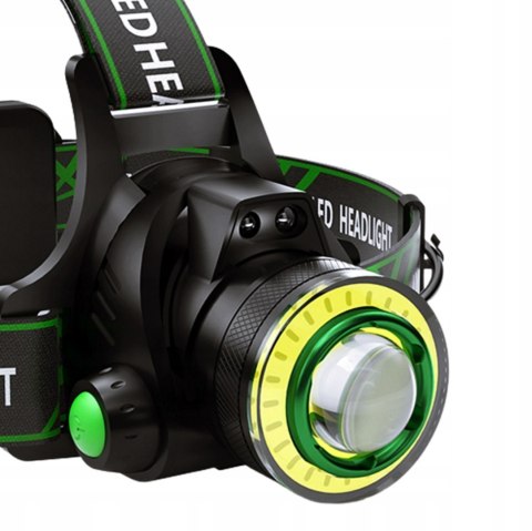 Latarka czołowa 1 led nowa ring