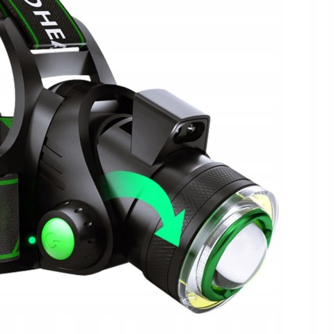 Latarka czołowa 1 led nowa ring