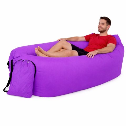 Leżak dmuchany Lazy Bag bez pompki - sofa powietrzna na plażę i camping