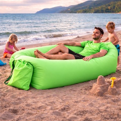 Leżak dmuchany Lazy Bag bez pompki - sofa powietrzna na plażę i camping