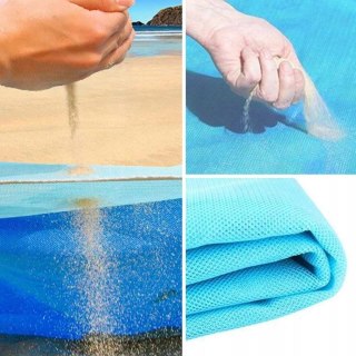 Mata plażowa koc na piknik biwak plaże siatka 200x150