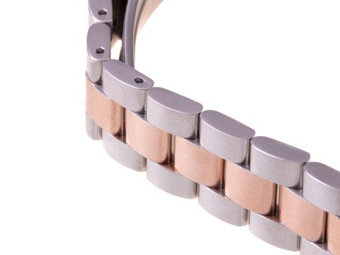 Pasek opaska Xiaomi Mi Band 3/ Xiaomi Mi Band 4 - srebrno rose gold