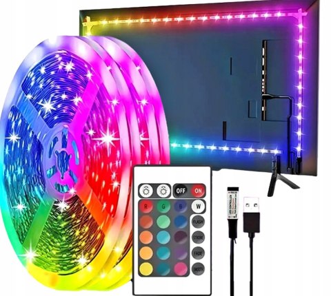 Taśma led 1m tv rgb + pilot