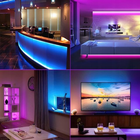 Taśma led 3m tv rgb + pilot