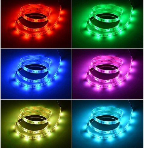 Taśma led 3m tv rgb + pilot