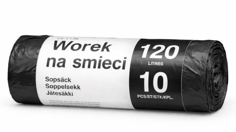 WORKI NA ŚMIECI 120L 10SZT