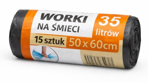 WORKI NA ŚMIECI 35L 15SZT
