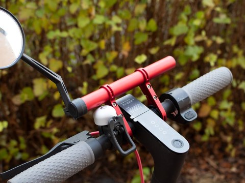 Aluminiowy uchwyt na kierownice rower/ Hulajnoga Xiaomi M365/ Pro - niebieska