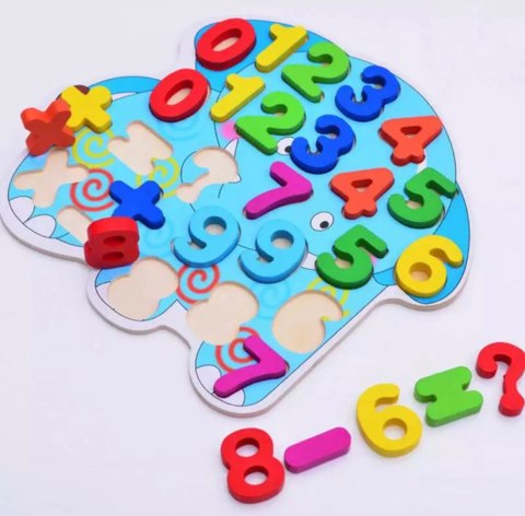 Układanka/ puzzle dla najmłodszych "Cyferki"