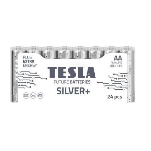 BATERIE ALKALICZNE TESLA AA/LR6/1,5V 24SZT SILVER+