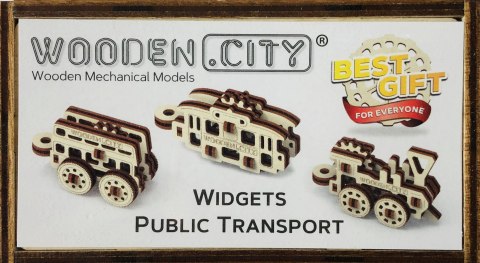 Drewniane Puzzle 3D - Transport Publiczny