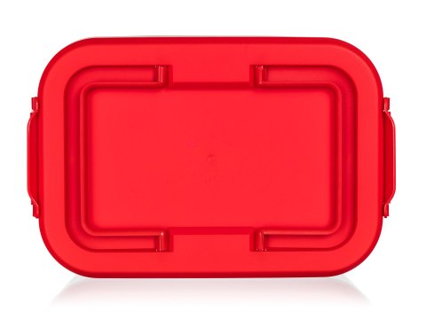 Party box pojemnik na ciasto CULINARIA 40 x 28 x 17,8 cm, czerwona pokrywa