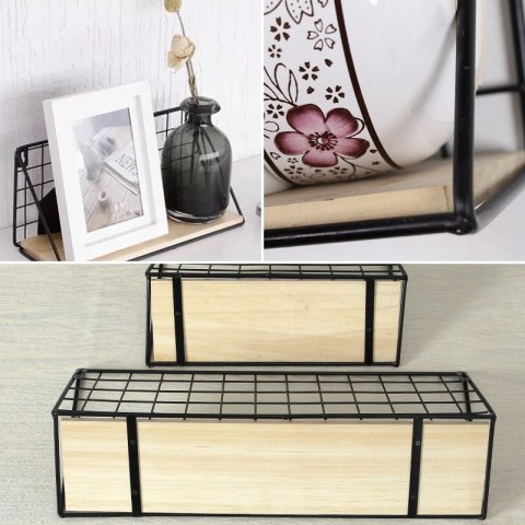 Półka ścienna styl LOFT 25 cm- biała