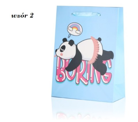 Torebka prezentowa panda 24cm x 18cm