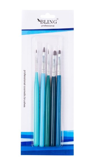 Zestaw pędzli do stylizacji paznokci BLING Professional - 5 szt
