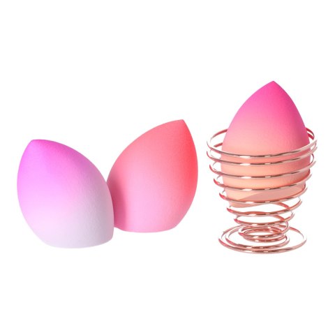 Beauty Blender Box Ombre - Zestaw gąbek do makijażu 3szt.+ stojak na gąbki BLING, typ II