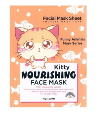 Maseczka nawilżająca w płachcie Funny Animal Mask KOTEK