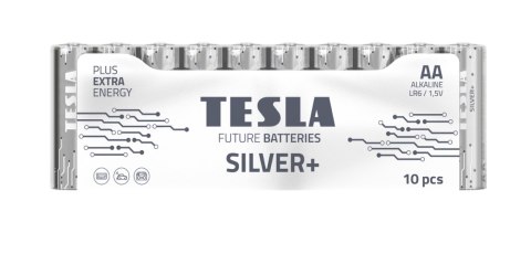 BATERIA ALKALICZNA TESLA SILVER+ LR6 F10 1,5V 10 SZTUK