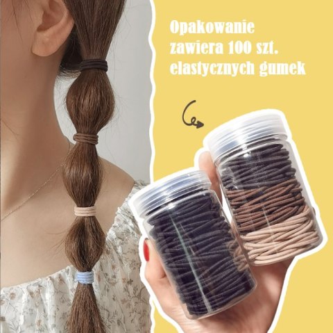 Zestaw gumek do włosów - czarne