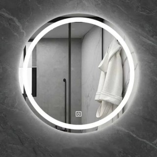 Lustro Z Oświetleniem LED Do Zawieszenia Włącznik Dotykowy 80 Cm