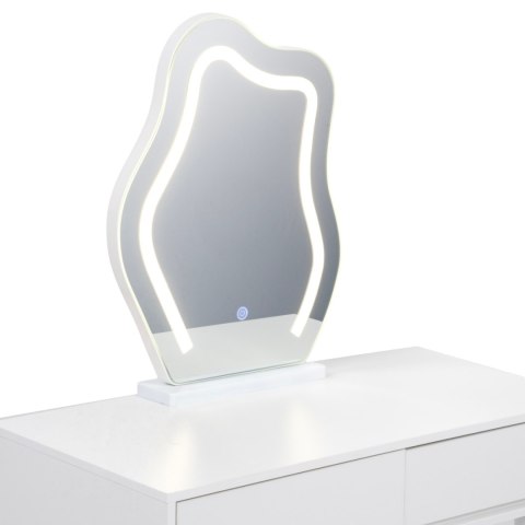 Toaletka kosmetyczna w Stylu Francuskim / komplet mebli blat 80 cm - kolor biały