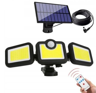 LAMPA SOLARNA LED 3w1 ZEWNĘTRZNA ULICZNA OGRODOWA CZUJNIK RUCHU I ZMIERZCHU (40)