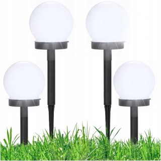 Lampki ogrodowe solar wbijana kula 10 cm