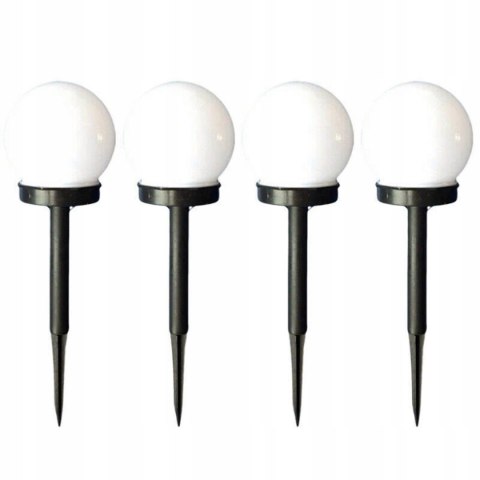 Lampki ogrodowe solar wbijana kula 10 cm