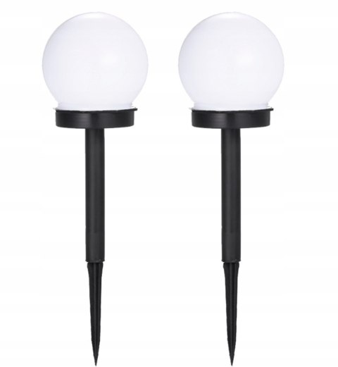 Lampki ogrodowe solar wbijana kula 10 cm