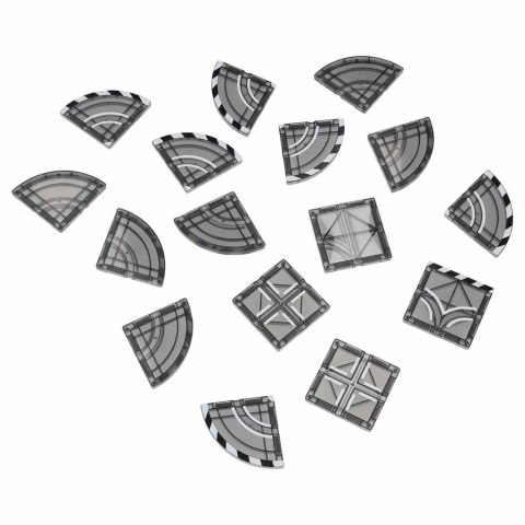 Klocki magnetyczne konstrukcyjne 3D straż pożarna 2 samochody 92 elementy