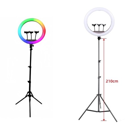 Lampa pierścieniowa do selfie LED RGB