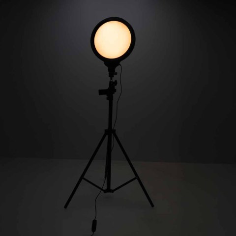 Lampa pierścieniowa do selfie LED na statywie