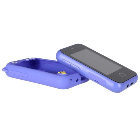 Telefon smartfon dla dzieci aparat kamera karta 8GB niebieski dinozaur