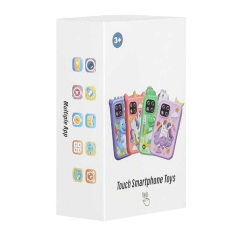 Telefon smartfon dla dzieci aparat kamera karta 8GB zielony dinozaur
