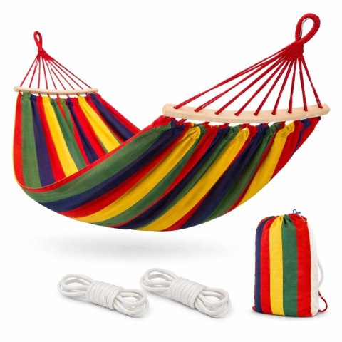 HAMAK 1 OSOBOWY STELAŻ OGRODOWY HUŚTAWKA MOCNY WZMOCNIONY DUŻY + TORBA 200*80